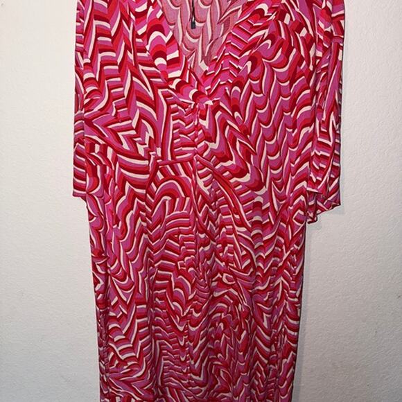 Zara Printed Kaftan Dress SIZE LARGE - Picture 3 of 4